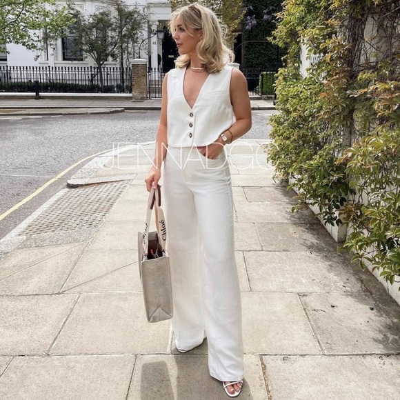 NWT Zara linen blend vest - Picture 6 of 14